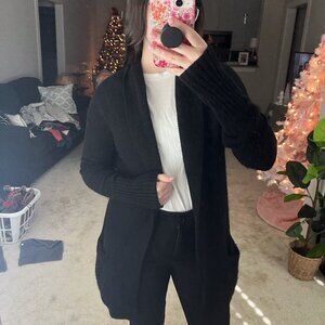 Ann Taylor Loft Black Cardigan